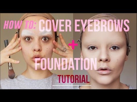 Cover Eyebrows, Drag Aesthetic, Foundation Tutorial, Species Ideas, How To Make Eyebrows, Advanced Makeup, Foundation Tutorials, Drag Ideas, Dark Eyebrows