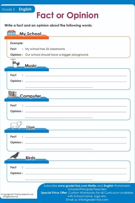 English Worksheets For Grade 1, Fact And Opinion Worksheet, Facts And Opinions, Free English Worksheets, Worksheets For Grade 1, Three Letter Words, English Exercises, English Grammar Worksheets, Fact And Opinion