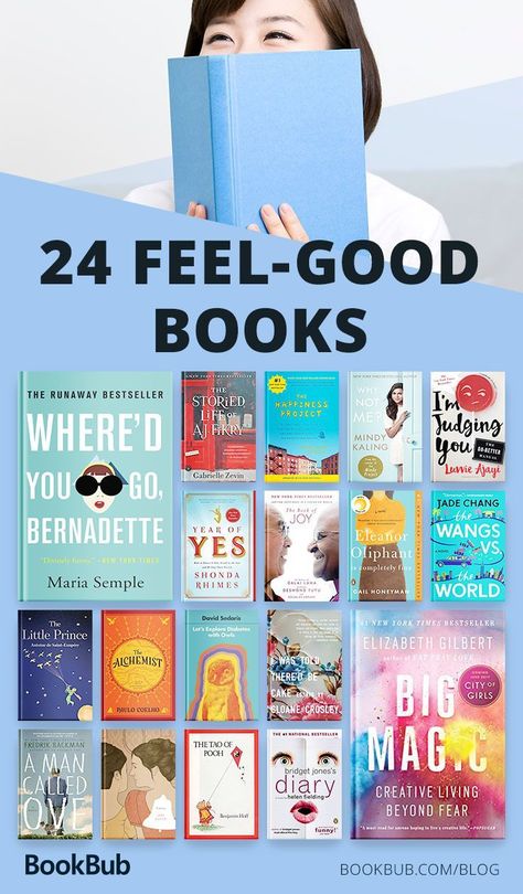 24 of the best feel-good books you can read! Book Blogging, Feel Good Books, Books You Should Read, Happy Books, Reading Rainbow, Book Challenge, Fiction And Nonfiction, Up Book, Book Suggestions