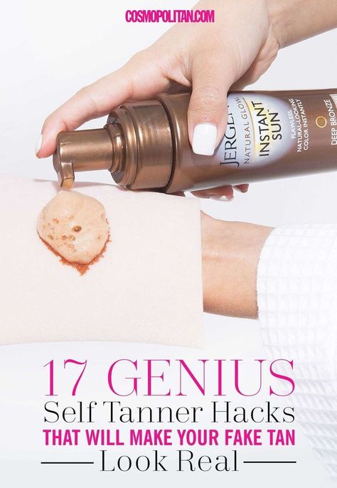 17 Genius Self-Tanner Hacks That Will Make Your Fake Tan Look Real Tanning Skin Care, Sunless Tanning Lotion, Tanning Tips, Make Up Inspiration, Self Tanners, Sunless Tanning, Fake Tan, Self Tanner, Tanning Lotion