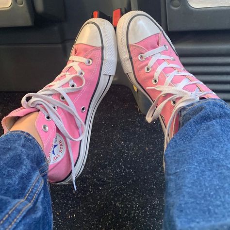 512 Likes, 2 Comments - georgia (@georgialevett) on Instagram: “interesting” Pink Chucks, Pink Converse, Converse Shoes, Converse, Sneakers, Pink