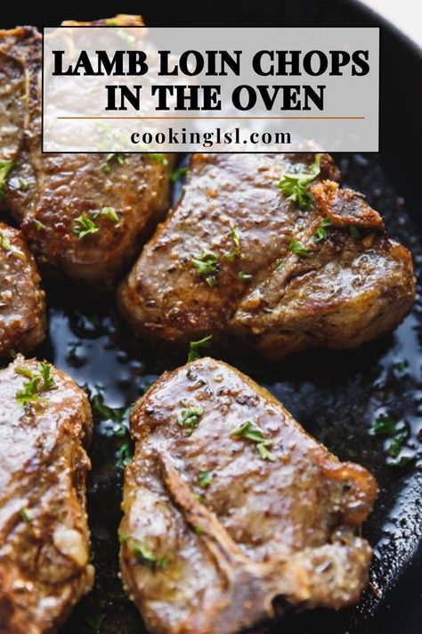 Lamb Medallions Recipes, How To Cook Lamb Chops On The Stove, Glazed Lamb Chop Recipes, Loin Lamb Chops Recipes, Lamb Loin Chops Oven, Baked Lamb Chops Oven, Best Lamb Chop Recipes, Lamb Loin Recipes, Lamb Chops Oven