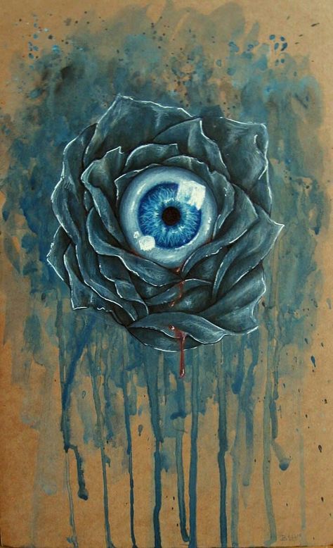 Strange Wallpaper, Draw Eye, Eyeball Art, 4 Tattoo, Gcse Art, A Level Art, Flower Art Painting, Weird Art, Eye Art