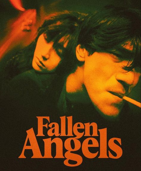 Poster Of Movies, Poster Layout Design, Hongkong 90s, Pictures From Movies, Fallen Angels 1995, Poster For Wall, Angel Posters, Wong Kar Wai, Hong Kong Movie