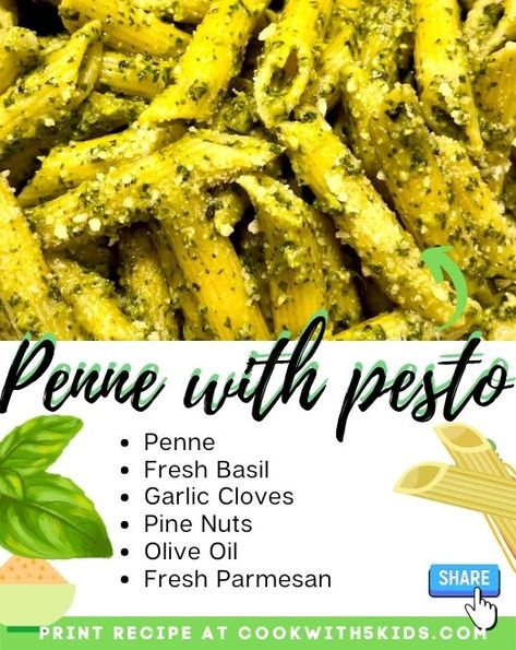 Penne Pesto, Pesto Recipes, Penne Pasta Recipes, Pesto Pasta Recipes, Parmesan Pasta, Pesto Recipe, Mouth Watering Food, Penne Pasta, Pesto Pasta