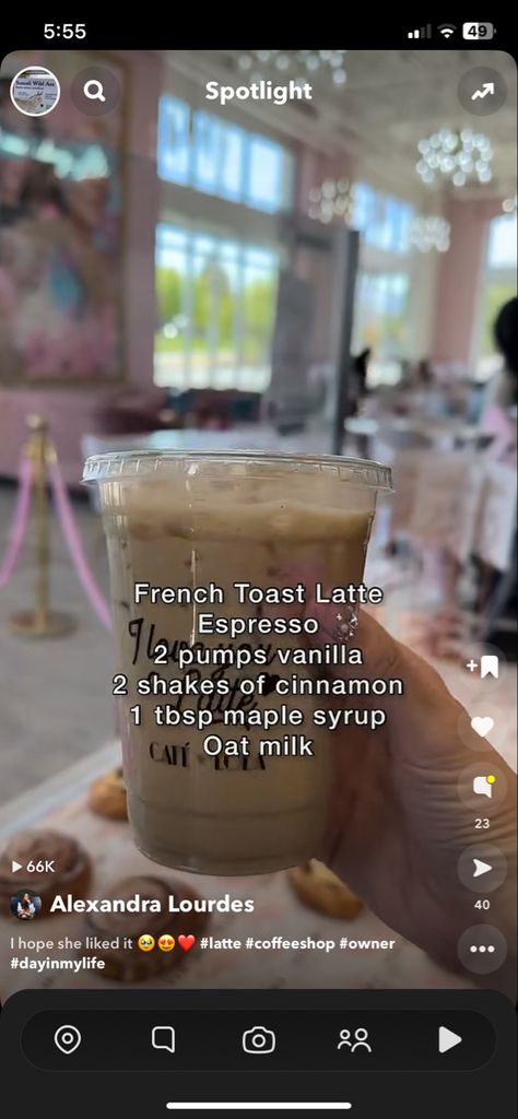 French Toast Latte, Salted Caramel Starbucks Coffee Drinks, Starbucks Drinks Blonde Espresso, French Vanilla Coffee Starbucks, Starbucks Barista Training Drinks, Starbucks French Vanilla Iced Coffee, Starbucks Hacks, How To Order Starbucks, Oat Milk