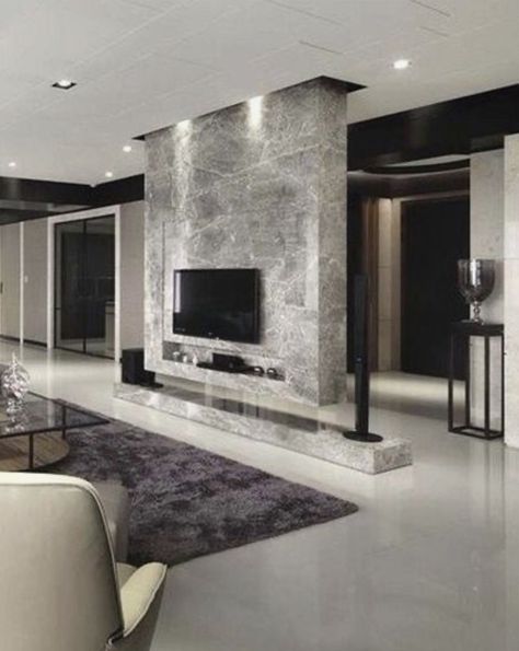 Luxury Living Room Design, Tv Wall Decor, Interior Design Boards, New Interior Design, 아파트 인테리어, Tv Wall Design, Living Room Design Decor, Fireplace Design, Living Room Tv