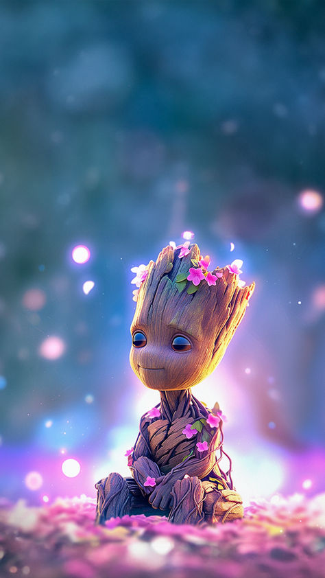 I am Groot! Groot Marvel, Marvel Superheroes Art, Cartoon Character Pictures, Baby Groot, Pinturas Disney, Marvel Wallpaper, Cute Disney Wallpaper, Dessin Adorable, Pretty Wallpapers Backgrounds