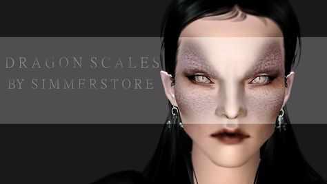 Dragon Scales by Simmer Store *download in link Mermaid Skin, Scale Skin, Fantasy Life, Dragon Scales, Scary Makeup, Dragon Scale, Sims Mods, Sims 4 Cc, Blush Makeup