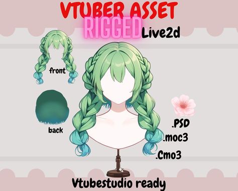 Vtuber Hair Ideas, Vtuber Hair, Free Png Files, Color Outside The Lines, Chibi Hair, Drawing Prompt, Design Lab, Anime Life, Anime Inspired