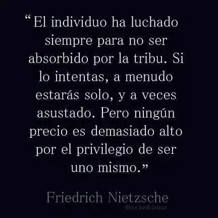 Ser uno mismo French Phrases, Friedrich Nietzsche, Life Advice, Some Words, True Words, Good Advice, Friends Quotes, Positive Thinking, Words Quotes