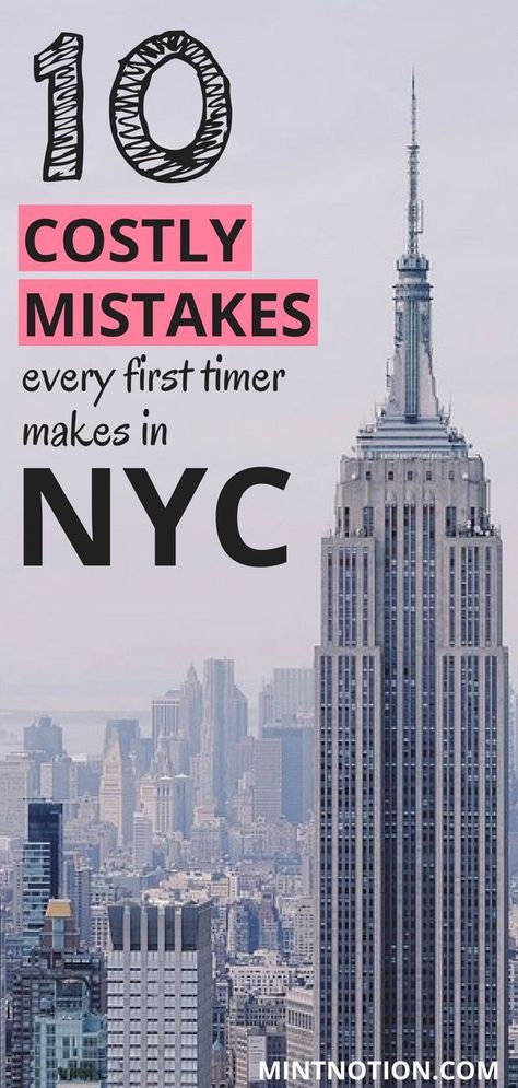 Visiting NYC for the first time? Avoid making these 10 costly mistakes. This list has great ways to help you visit New York City on a budget. Learn how to see all the top attractions in NYC without going broke. #nyctrip #budgettravel #newyorkcity New York Tourist, New York Trip Planning, New York Noel, Visiting New York City, New York Trip, Nyc Vacation, New York City Christmas, Visiting New York, New York City Vacation