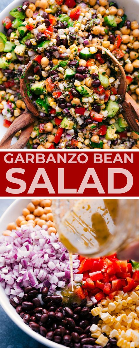 Recipe Using Garbanzo Beans, Salad With Garbanzo Beans Healthy, Garbanzo Bean Meal Prep, Heart Healthy Bean Salad, Garbanzo Bean Snacks, Garbonzo Bean Salad, Mexican Garbanzo Bean Recipes, Bean Salad Mediterranean, Broccoli Garbanzo Bean Salad