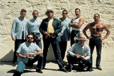 Blood in blood out. The Council. Posing for popeye's parole picture. Chicano Movies, Benjamin Bratt, Don Corleone, Chicano Love, Bound By Honor, Estilo Cholo, Danny Trejo, Cholo Style, Gangster Movies