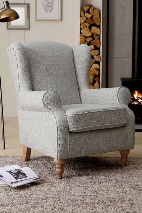 Sherlock Chair, Highback Armchair, Serenity Room, High Armchair, Wingback Chairs, Wingback Armchair, Model Ideas, Grey Armchair, Small Chair