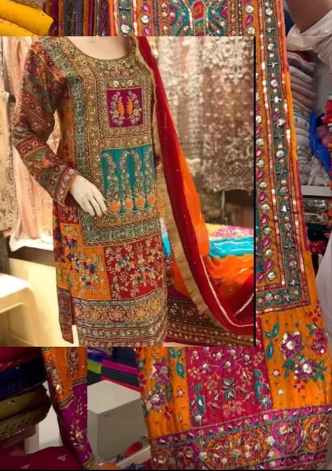 Pakistani Dupatta Suit, Pakistani Velvet Suits Party Wear, Abla Work, Pakistani Suits Party Wear, Mendhi Outfit, Dupatta Styling, Haldi Outfit, Velvet Dress Designs, Latest Bridal Dresses