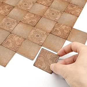 iLAND Miniature Dollhouse Accessories of Dollhouse Floor Tiles Double-Sided 30pcs Fit 1:12 1:6 Scale Dollhouse Furniture (Classical Inlays & Brown Marbling) Dollhouse Flooring, Doll House Flooring, Barbie Chelsea Doll, Miniature Dollhouse Accessories, Mini Doll House, Kids Gift Guide, 1 6 Scale, Dollhouse Kitchen, Dollhouse Decor