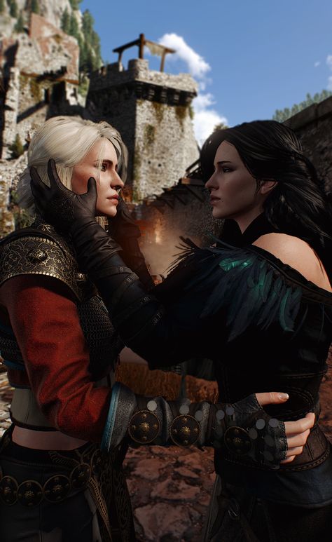 Yennefer And Ciri, Yennefer Witcher, Yennefer Cosplay, Ciri Witcher, Geralt And Ciri, The Witcher Wild Hunt, The Witcher Game, Medieval Books, The Witcher Books