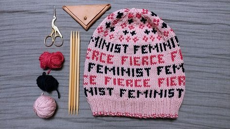 Fierce feminist hat! Volunteering Opportunities, Fiber Crafts, Loom Knitting Patterns, The Patriarchy, Feminist Art, Loom Patterns, Free Knitting Pattern, Loom Knitting, Hat Pattern