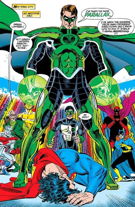 Hal Jordan Zero Hour Parallax Green Lantern, Hal Jordan Green Lantern, Dark Multiverse, Conquer Fear, Green Lantern Hal Jordan, Green Lanterns, Zero Hour, Jordan Green, Hal Jordan