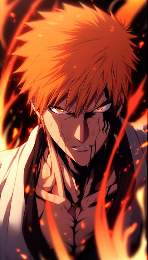 Sif Dark Souls, Ichigo Kurosaki Wallpaper, Ichigo Y Rukia, Bleach Anime Ichigo, Bleach Anime Art, Kurosaki Ichigo, Bleach Fanart, Ichigo Kurosaki, Anime Bleach