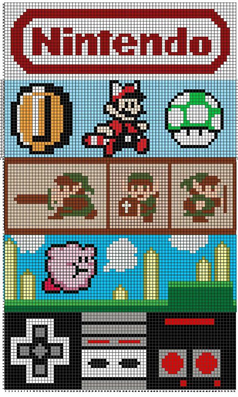 Plastic Canvas Mario Bros Patterns, Nintendo Knitting Patterns, Super Mario Cross Stitch Pattern, Mario Alpha Pattern, Tmnt Pixel Art, 8 Bit Pixel Art Pattern, Nintendo Cross Stitch, Pixel Art Video Games, Big Pixel Art