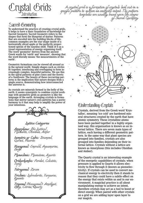 Book Of Shadows Ideas, Grid Printable, Beginner Witches, Geometry Book, About Crystals, Witch Rituals, Wiccan Magic, Magic Spell Book, Witch Spirituality