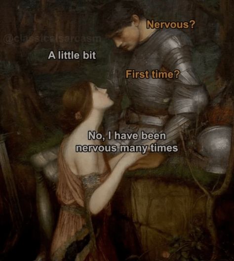 Romantic Realism, Funny Medieval, Medieval Memes, Art History Memes, Funny Painting, Historical Humor, Funny Art History, Classical Art Memes, History Jokes