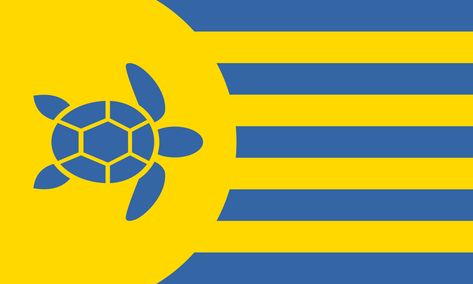 Decolonized Tuvalu flag, by /u/bmoxey; Decolonized flag contest on r/vexillology Fake Flag Design, Fictional Flags, Fantasy Flags, Tuvalu Flag, Flag Redesign, Earth Flag, Best Flags, Flag Designs, Unique Flags