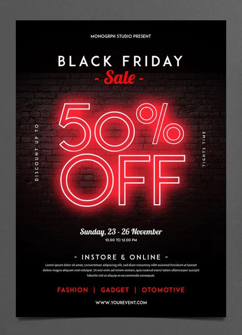 Black Friday Flyer Design, Black Friday Marketing Design, Black Friday Banner Design, Black Friday Sale Email, Black Friday Design Ideas, Black Friday Email Design, Black Friday Graphic, Black Friday Advertising, Black Friday Sale Design