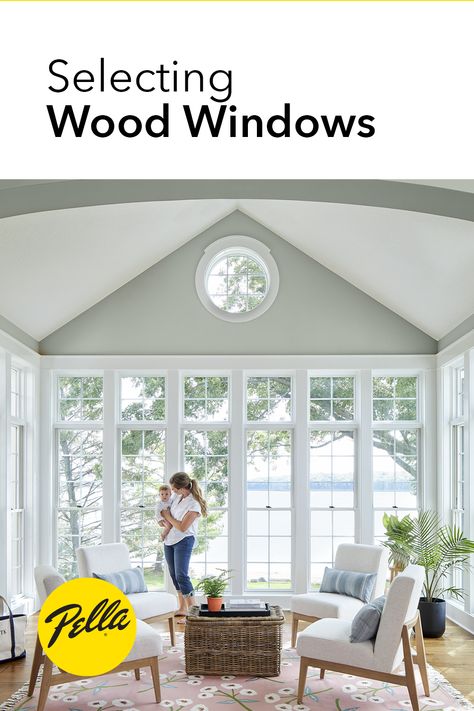 Pella Windows, Aluminium Cladding, Square Windows, Door Replacement, White Windows, Windows Exterior, Wood Windows, Replace Door, Window Door