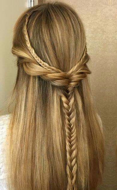 Peasant Hairstyles, Viking Hairstyle, Starfall Ball, Wedding Jumpsuits, Medieval Hairstyles, Aesthetic Hairstyles, Viking Hair, Long Hairstyle, Open Hairstyles