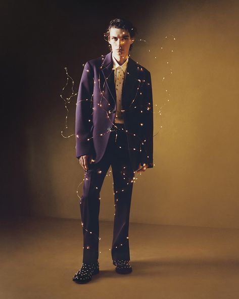 Light, Shadow, Magic: Lanvin Holiday 2023 Collection Christmas Fashion Photography, Christmas Editorial, New Year Photoshoot, Christmas Promo, Christmas Campaign, Holiday Photoshoot, Vogue Men, Creative Clothes, Holiday Campaign