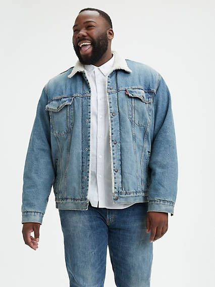 Sherpa jean jacket outfit