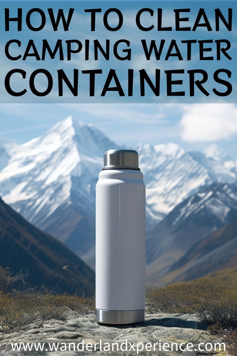 Keep your water supply pristine on every camping trip! Dive into our easy guide on how to clean camping water containers for a refreshing and safe outdoor experience. Water Jugs, Gallon Water Jug, Camping Water, Clean Drinking Water, Water Containers, Camping Tips, Water Storage, Camping Experience, Camping Trip