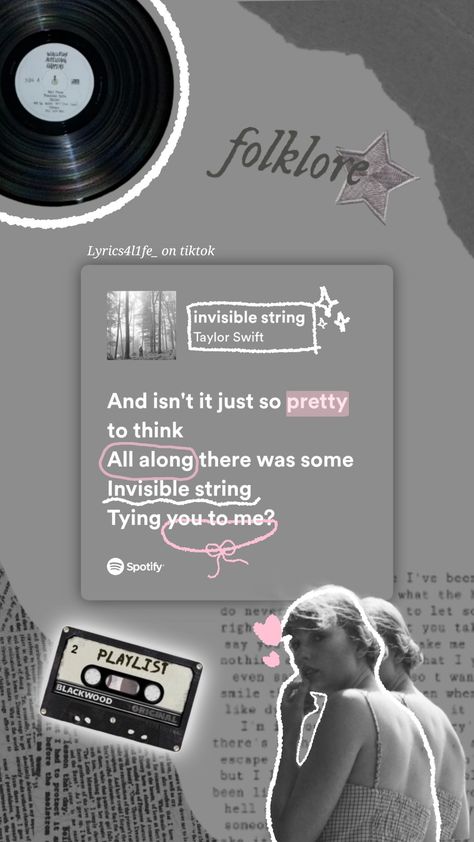 Lagu Taylor Swift, Taylor Swift Spotify, Taylor Swift Playlist, Music Doodle, So Aesthetic, Taylor Swift Song Lyrics, Invisible String, Music Poster Ideas, Soul Songs