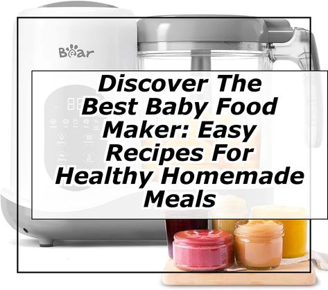 Discover the best baby food maker to simplify mealtime for your little one. This essential kitchen tool allows you to create nutritious, homemade meals in minutes. Our guide features easy recipes that highlight the versatility of your baby food maker, ensuring your baby enjoys a variety of flavors and textures. Say goodbye to store-bought options and hello to healthy, homemade goodness that you can customize for your baby's needs. Introducing Baby Food, Best Baby Food Maker, Baby Food Maker, Homemade Meals, Essential Kitchen Tools, Cooked Vegetables, Healthy Homemade, Kitchen Tool, Food Allergies