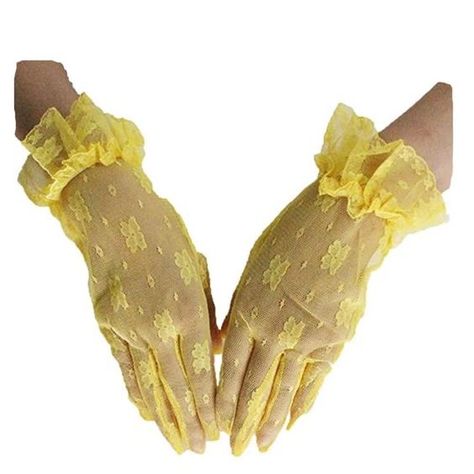 Tulle*Yellow Prom Gloves, Party Gloves, Derby Outfits, Gloves Vintage, Evening Gloves, Girls Gloves, Wedding Gloves, Bridal Gloves, Lace Gloves