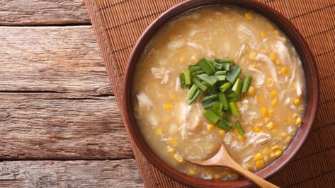 Serve it up with a slice of crust bread and you're good to go! Chicken And Corn Soup, Soup With Egg, Sweet Corn Recipes, Chicken Corn Soup, Chicken And Corn, Corn Soup Recipes, Sweet Corn Soup, Chicken Corn Chowder, Chicken Breast Fillet