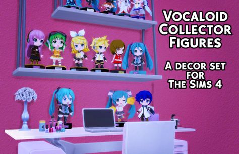 Sims Vocaloid Cc, Sims 4 Cc Maxis Match Plushies, The Sims 4 Vocaloid Cc, Sims 4 Anime Figures, Sims 4 Cute Room Cc, Sims 4 Hatsune Miku, Sims 4 Figures Cc, Sims 4 Doki Doki Literature Club Cc, Manga Sims 4 Cc