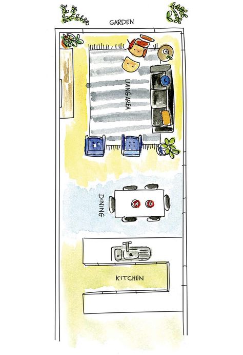 Kitchen Living Area Open Plan Layout, Large Open Plan Kitchen Dining Living, Open Plan Kitchen Dining Living Layout, Small Open Plan Kitchens, Monochrome Living Room, Family Area, Open Plan Kitchen Dining Living, Open Kitchen And Living Room, Narrow Living Room