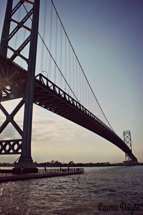 Windsor, Ontario Ambassador Bridge Ambassador Bridge, Ontario City, Windsor Ontario, City Aesthetic, Bay Bridge, Windsor, Places To Travel, Ontario, Bridge