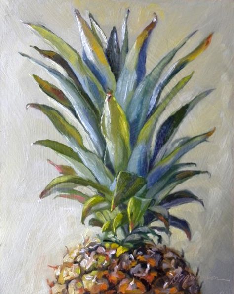 Pineapple Painting, Fruit Paintings, Arte Grunge, Painting Demo, Food Painting, Fruit Painting, Tropical Art, Fruit Art, Painting Art Projects