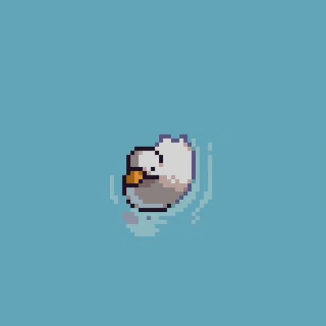 Hows your day goin? ~ ~ ~ #pixelart #duck #relax #aseprite #digitalart #digitalartwork #pixelartwork #pixelartist #pixels #pixel #art #ドット絵 Pixel Wall Art, Duck Pixel Art, Blue Pixel Art, Hows Your Day, Art Games, Cool Pixel Art, Pixel Crochet, Pixel Art Games, Pixel Art Design