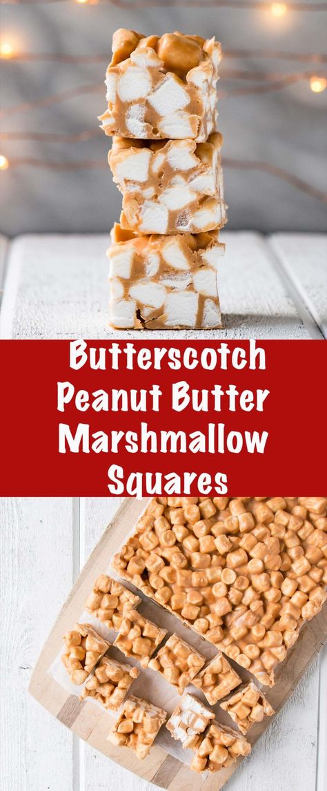 Butterscotch Peanut Butter Marshmallow Squares are a quick and easy no-bake festive treat! Made in under 15 minutes! We love making these Butterscotch Marshmallow Confetti Squares every holiday season to kick-off our holiday baking. via @mykitchenlove Butterscotch Peanut Butter, Confetti Squares, Peanut Butter Marshmallow Squares, Marshmallow Squares, Butterscotch Recipes, Peanut Butter Squares, Peanut Butter Marshmallow, Easy Meal Ideas, Candy Recipes Homemade