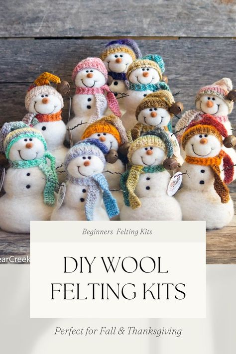 Learn how to needle felt with the highest quality wool for felting and easy to follow instructions that will give you results you can be proud of! Felting For Beginners, Felting Projects For Beginners, Diy Wool Felt, Felt Angel, Diy Wool, Wool Needle Felting, Needle Felted Christmas, Needle Felting Diy, Wool Felt Projects