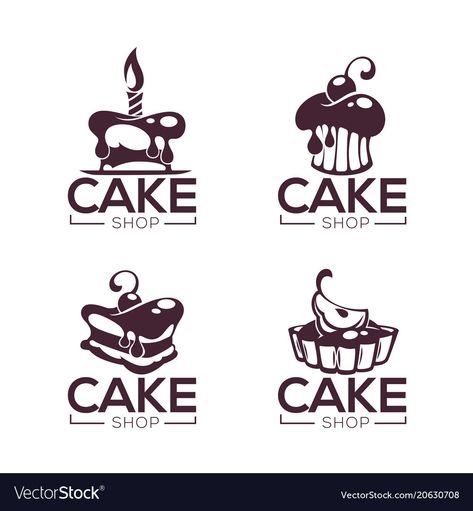 Confectionery Logo, Pastry Logo, Shop Vector, Bakery Pastry, Sweet Delights, Logo Restaurant, Cake Shop, Logo Ideas, Flyer Design