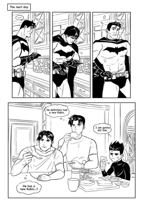 Superbat Mpreg, Batman X Superman Mpreg, Superbat Comics, Superbat Family, Superbat Fanart, Dc Comics Funny, Superman X Batman, Batfamily Funny, Superman X