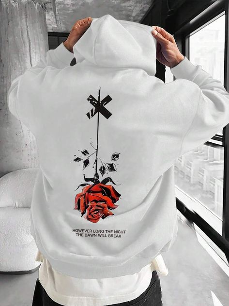 White Hoodie Outfit Men, Trendy Hoodies Men, Hoodie Outfit Men Streetwear, Hoodies Design Ideas, Hip Hop Cargo Pants, Hoodie Outfit Men, Graphic Jackets, Hoodie Customize, Hype Clothing