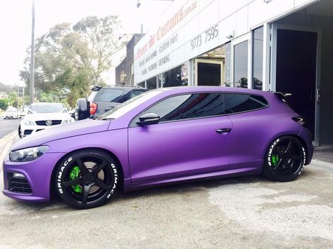 Scirroco Volkswagen, Scirocco Modified, Scirocco Volkswagen, Volkswagen Polo Gti, Luxe Auto's, Polo Gti, Matte Purple, Hatchbacks, Purple Car